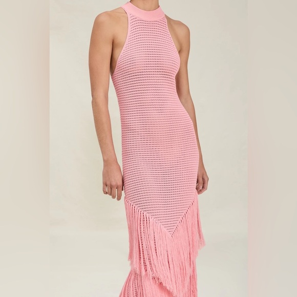 NWT Size M - Devon Windsor True Fringe Dress (Color Peach) NWT US$ 390 - Picture 6 of 13